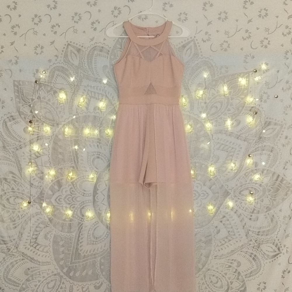 Blush pink romper/dress